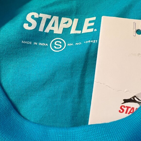 Staple Pigeon Logo Tee - Electric Blue NWT Small - Picture 3 of 3
